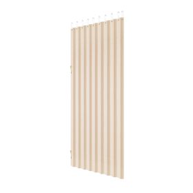 Accordion Door, 47 x 78 inch, Blackout Fabric Folding Magnetic Door Curtain, with Hanging Hooks, Interior Room Divider for Doorways, Closets, Bed