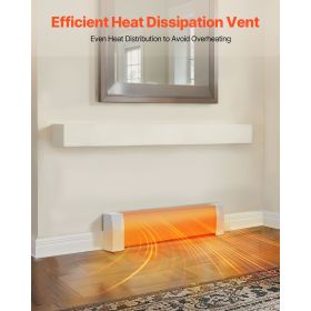 Baseboard Heater Covers, Premium Series 3 ft Standard Electric Heating Unit Front Cover for Home Improvement, Heavy-duty Steel